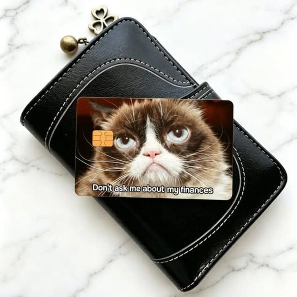 2/$16 Grumpy Cat credit card skin